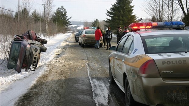 Accident sur le rang 11, excès de vitesse et présence accrue au Grand Prix de Valcourt