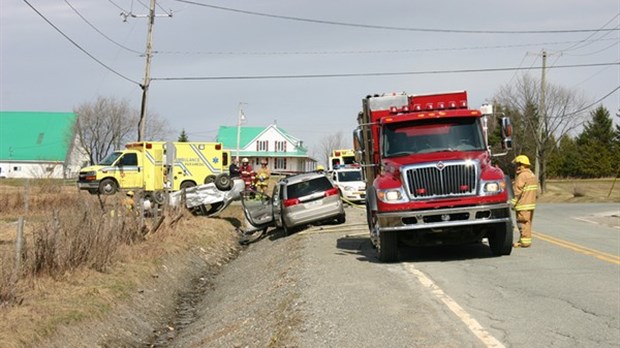 Quatre blessés à l’intersection Goshen et rang 11 à Val-Joli