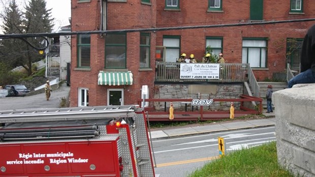 Intervention des pompiers au Château Windsor