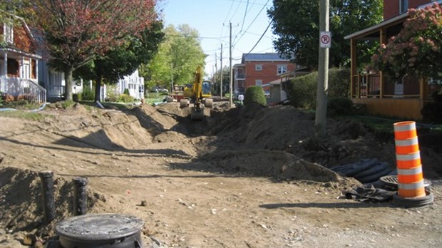 Les travaux de réfection sur la rue Gouin progressent normalement