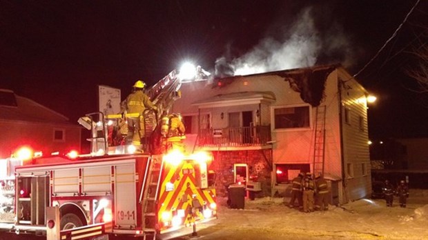 Feu dans un bâtiment de la rue Saint-Georges