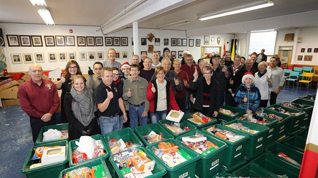 Livraison des paniers de Noël à Windsor