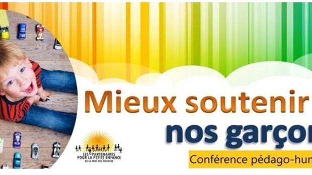 Une activité-conférence, offerte par les partenaires de la petite enfance des Sources