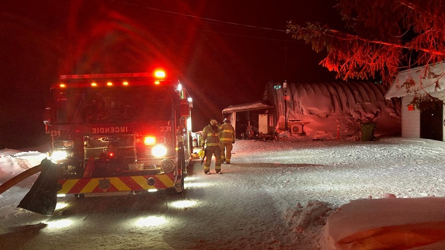 Début d’incendie contrôlé dans le secteur du rang 9 à Val-Joli